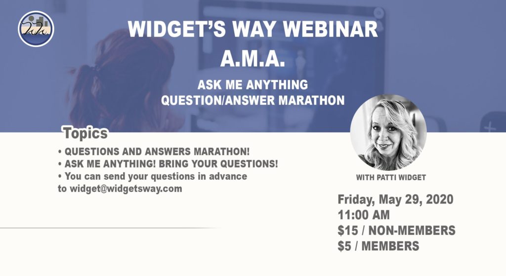 A.M.A. Ask me anything webinar on May 29th